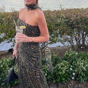 Retrofete Nicole Dress in Tiger Stripe